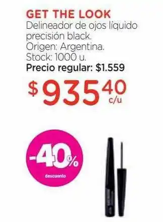 Farmacity Get the look delineador de ojos liquido precisión black -40% descuento oferta