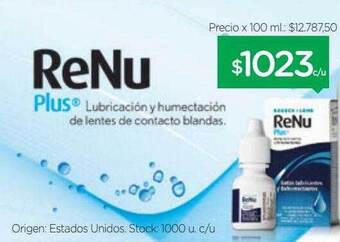 Farmacity Renu plus oferta