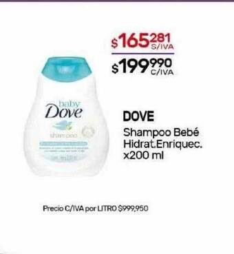 Nini Mayorista Dove shampoo bebé hidrat.enriquec. oferta