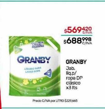 Nini Mayorista Granby jab. liq. p ropa dp clasico oferta
