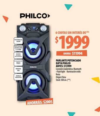 Punto Mayorista Parlante potenciado oferta