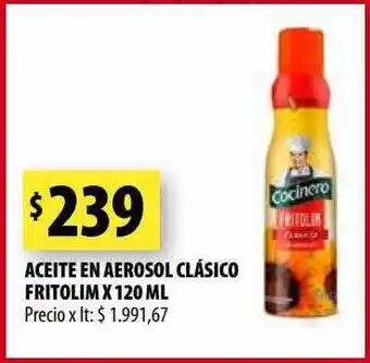 Aceite en aerosol clásico fritolim