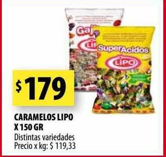 Punto Mayorista Caramelos lipo oferta