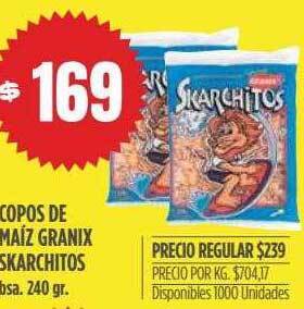 Supermercados Vea Copos de maíz granix skarchitos oferta