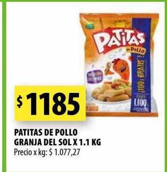 Punto Mayorista Patitas de pollo granja del sol oferta