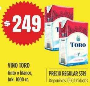 Supermercados Vea Vino toro oferta