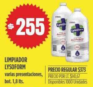 Supermercados Vea Limpiador lysoform oferta