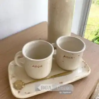 Pinturerias Sagitario Taza cerámica beige – palabras inspiradoras oferta