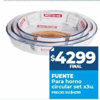 Supermayorista Vital Fuente para horno circular set oferta