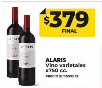 Supermayorista Vital Alaris vino varietales oferta