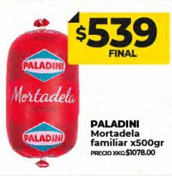 Supermayorista Vital Paladini mortadela familiar oferta