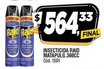 Supermercados Yaguar Insecticida raid oferta