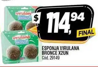 Supermercados Yaguar Esponja virulana bronce oferta