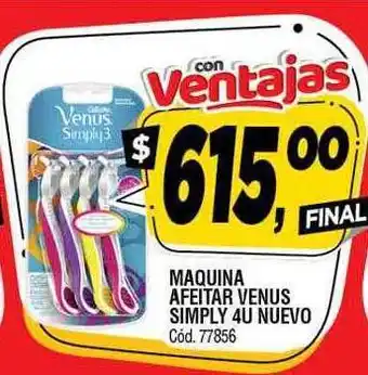 Supermercados Yaguar Maquina afeitar venus simply 4u nuevo oferta