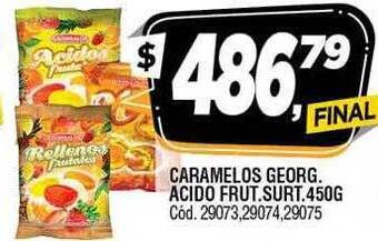 Supermercados Yaguar Caramelos georg acido frut surt oferta