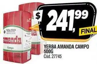 Supermercados Yaguar Yerba amanda campo oferta