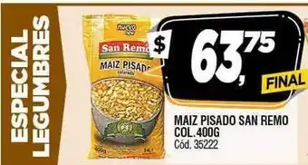 Supermercados Yaguar Maiz pisado san remo col oferta