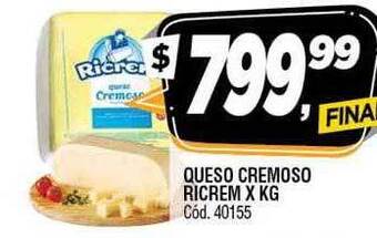 Supermercados Yaguar Queso cremoso ricrem oferta