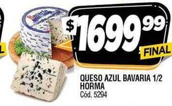 Supermercados Yaguar Queso azul bavaria 1 2 horma oferta