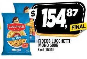 Supermercados Yaguar Fideos lucchetti mono oferta