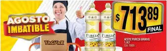 Supermercados Yaguar Aceite pureza girasol oferta