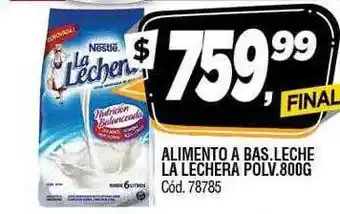 Supermercados Yaguar Alimento a base leche la lechera polv oferta