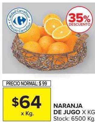 Carrefour Market Naranja de jugo oferta