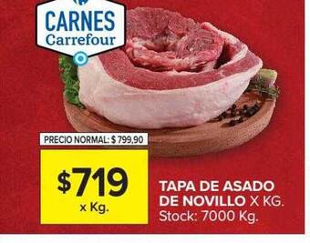 Carrefour Market Tapa de asado de novillo oferta