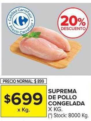 Carrefour Market Suprema de pollo congelada oferta