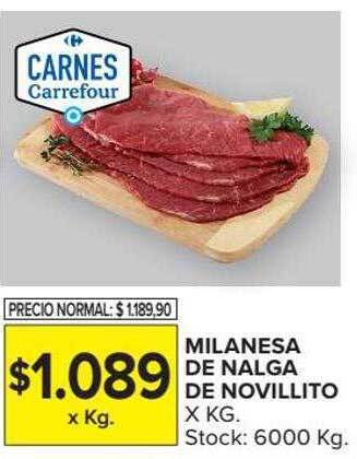 Carrefour Market Milanesa de nalga de novillito oferta