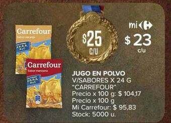 Carrefour Market Jugo en polvo v-sabores oferta
