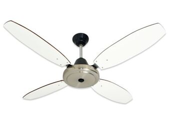 Ventilador techo abon garden va446mb acero madera blanca