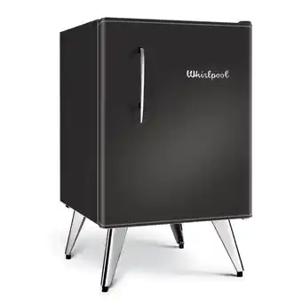 Frávega Heladera whirlpool wra09b1 76 lts retro negra oferta