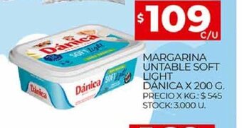 Supermercados DIA Margarina untable soft light danica x 200 g oferta
