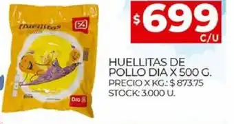 Supermercados DIA Huellitas de pollo dia x 500 g oferta