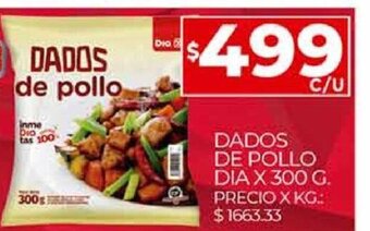 Supermercados DIA Dados De pollo dia x 300 g oferta