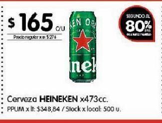 Disco Cerveza heineken 473cc oferta