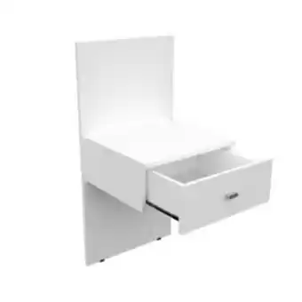 Sommier Center Panel con mesa de luz flotante benethon blanco squad oferta