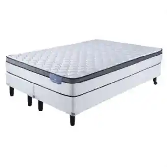 Sommier Center Sommier y colchón 2 plazas y media (160x200x24) serta detroit euro resorte oferta