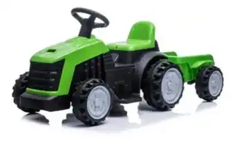 Tractor con acoplado a batería cn-shj61908t verde