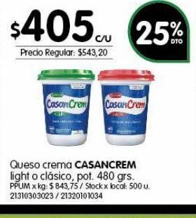 Jumbo Queso crema casancrem 480g oferta