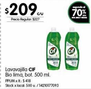 Jumbo Lavavajillas cif 500ml oferta