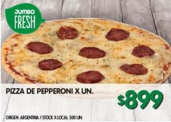Jumbo Pizza de peperonni oferta