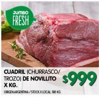 Jumbo Cuadril de novillito kg oferta