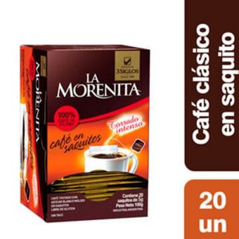 Supermercados Comodin Cafe la morenita torrado intenso 20 saq oferta