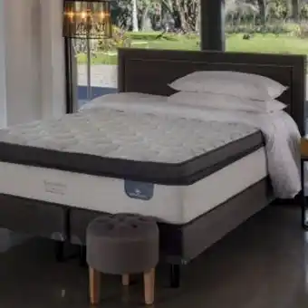 Sommier Center Sommier y colchón 2 plazas y media (160x200) serta manhattan resorte pocket oferta