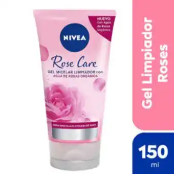Gel limpiador facial micelar rose care para todo tipo de piel x 150 ml