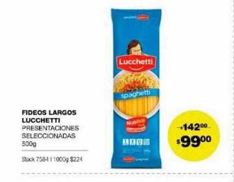 Atomo Conviene Fideos largos lucchetti oferta