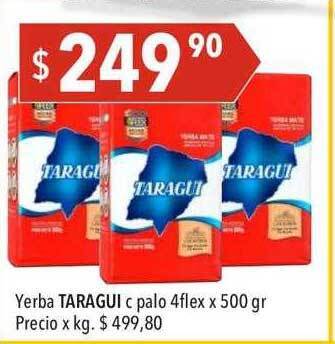 Hergo Yerba taragui c palo 4flex oferta