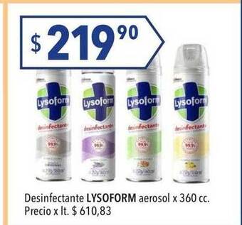 Hergo Desinfectante lysoform aerosol oferta